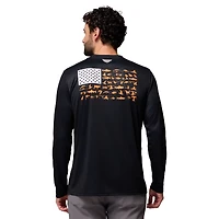 T-shirt à manches longues Columbia Tennessee Volunteers PHG Terminal Shot 3-Hit pour homme, noir