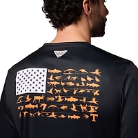 T-shirt à manches longues Columbia Tennessee Volunteers PHG Terminal Shot 3-Hit pour homme, noir