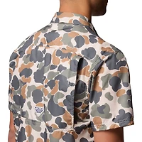 Men's Columbia Camo Tennessee Volunteers Super Slack Tide Omni-Wick Button-Up Shirt