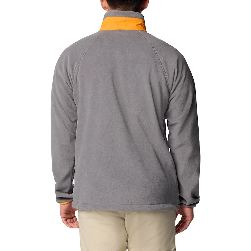 Men's Columbia  Gray Tennessee Volunteers Big & Tall Flanker™ IV Fleece Raglan Full-Zip Jacket