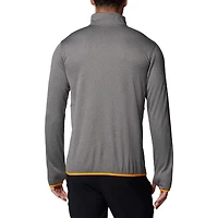 Men's Columbia Gray Tennessee Volunteers Park View Grid Fleece Omni-Wick Half-Zip Jacket
