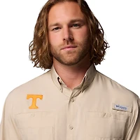 Chemise boutonnée Columbia Tan Tennessee Volunteers Tamiami Omni-Shade pour homme