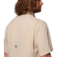Chemise boutonnée Columbia Tan Tennessee Volunteers Tamiami Omni-Shade pour homme