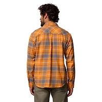 Chemise boutonnée à manches longues en flanelle Omni-Wick pour homme Columbia Tennessee Orange Volunteers