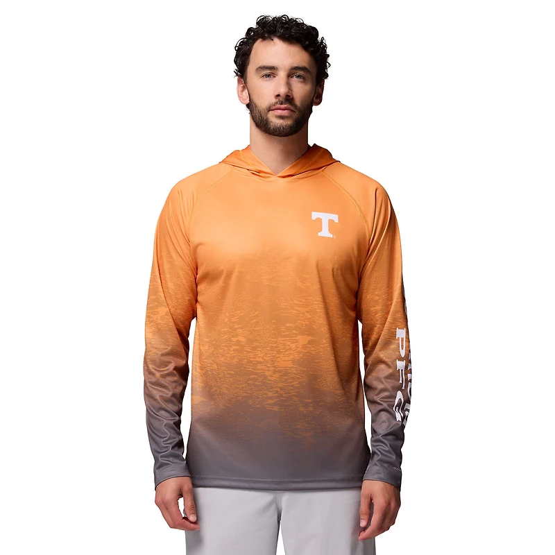 Sweat à capuche Columbia Tennessee Orange Volunteers PFG Gradient Water Super Terminal Tackle pour homme, t-shirt Omni-Wick