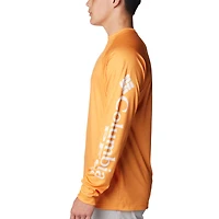 T-shirt à manches longues raglan Columbia Tennessee Orange Volunteers PFG Terminal Tackle Omni-Shade pour homme