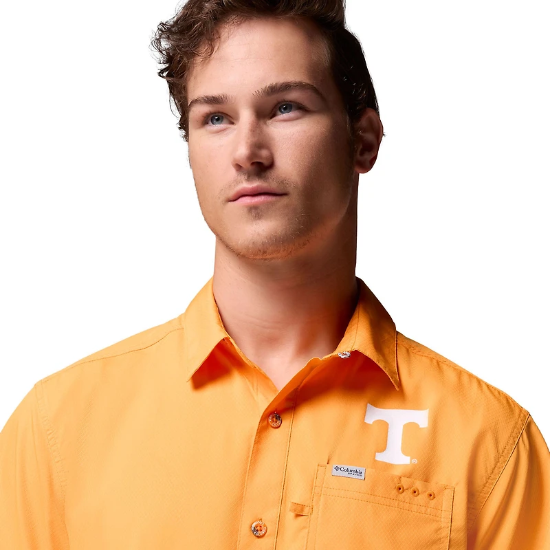 Men's Columbia Tennessee Orange Volunteers Slack Tide Camp Button-Up Shirt