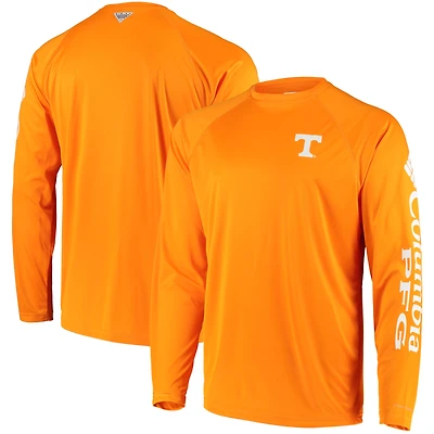 T-shirt à manches longues Columbia Tennessee Volunteers Terminal Tackle Omni-Shade Raglan pour homme