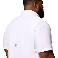 Men's Columbia  White Tennessee Volunteers Big & Tall Tamiami Omni-Shade Button-Down Shirt