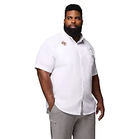 Men's Columbia  White Tennessee Volunteers Big & Tall Tamiami Omni-Shade Button-Down Shirt