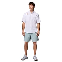 Chemise boutonnée blanche Columbia Tennessee Volunteers Tamiami Omni-Shade pour homme