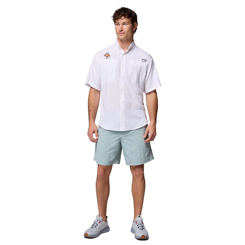 Chemise boutonnée blanche Columbia Tennessee Volunteers Tamiami Omni-Shade pour homme