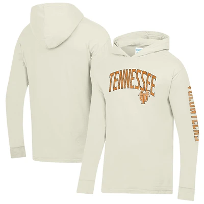 T-shirt à capuche manches longues ComfortWash Cream Tennessee Volunteers pour homme