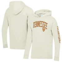 T-shirt à capuche manches longues ComfortWash Cream Tennessee Volunteers pour homme