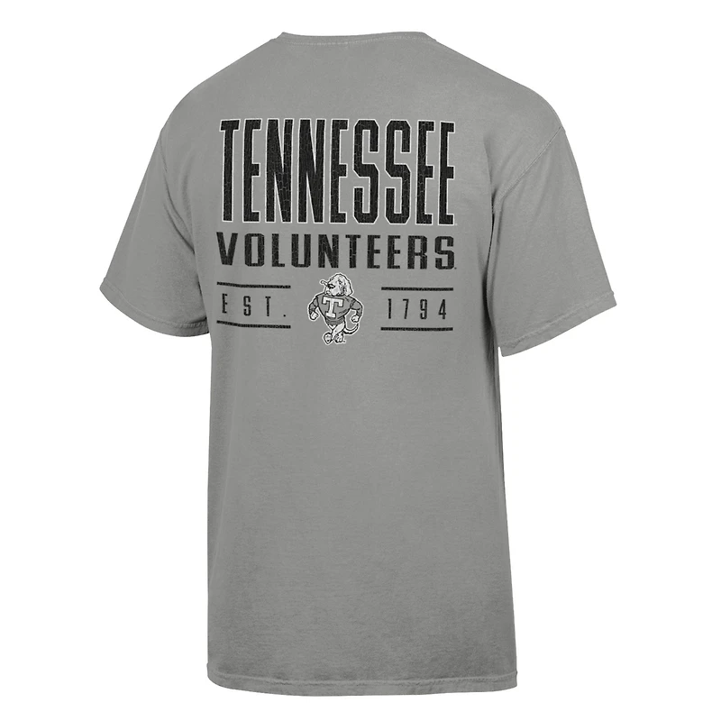 Men's ComfortWash Gray Tennessee Volunteers Big Name T-Shirt