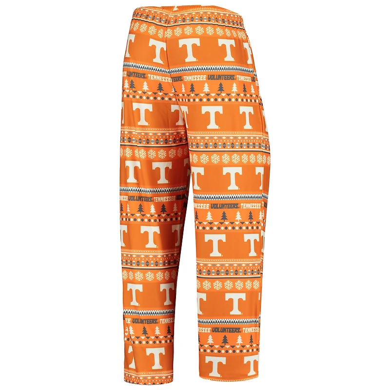 Men's Concepts Sport Tennessee Orange Volunteers Ugly Sweater Knit Long Sleeve Top and Pant Set