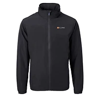 Men's Cutter & Buck  Black Tennessee Volunteers Alumni Logo Charter Eco Knit Recycled Full-Zip Jacket
