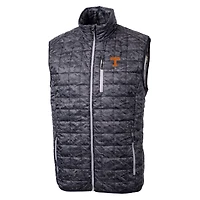 Gilet matelassé imprimé entièrement zippé et isolé PrimaLoft Eco pour homme, noir, des Tennessee Volunteers, Rainier