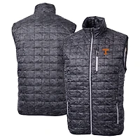 Gilet matelassé imprimé entièrement zippé et isolé PrimaLoft Eco pour homme, noir, des Tennessee Volunteers, Rainier
