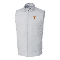 Men's Cutter & Buck Gray Tennessee Volunteers Big Tall Stealth DryTec Full-Zip Vest