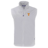 Men's Cutter & Buck  Gray Tennessee Volunteers Charter Eco Recycled Full-Zip Vest