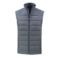 Gilet zippé intégral Cutter & Buck Gray Tennessee Volunteers Evoke Hybrid Eco Softshell recyclé pour homme