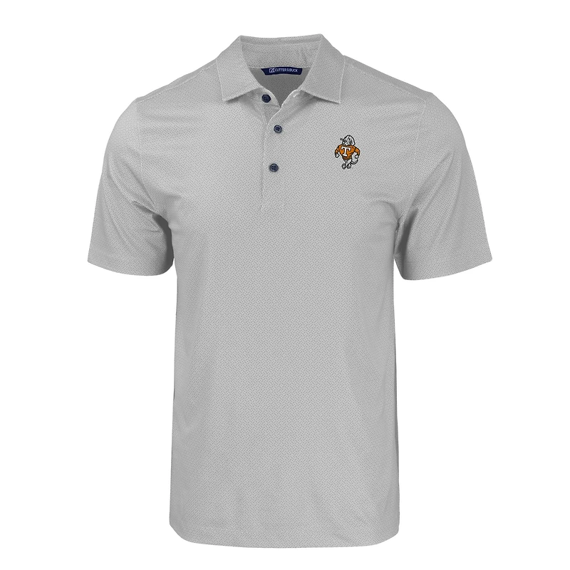 Polo extensible recyclé à imprimé géométrique ton sur pour homme, gris, Cutter & Buck, Tennessee Volunteers, Pike Eco