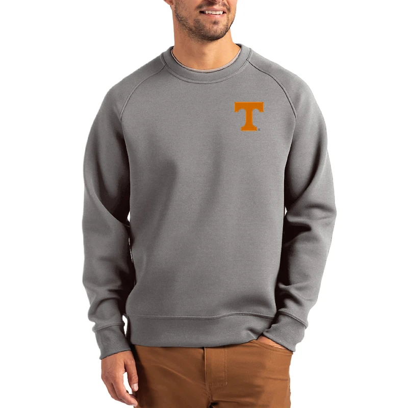Pull recyclé Cutter & Buck gris Tennessee Volunteers Roam pour homme