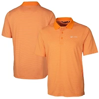 Men's Cutter & Buck  Tennessee Orange Volunteers Alumni Logo Forge Tonal Stripe Stretch Polo