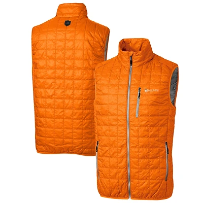 Men's Cutter & Buck  Tennessee Orange Volunteers Alumni Logo Rainier PrimaLoft Eco Insulated Full-Zip Puffer Vest