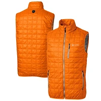 Men's Cutter & Buck  Tennessee Orange Volunteers Alumni Logo Rainier PrimaLoft Eco Insulated Full-Zip Puffer Vest