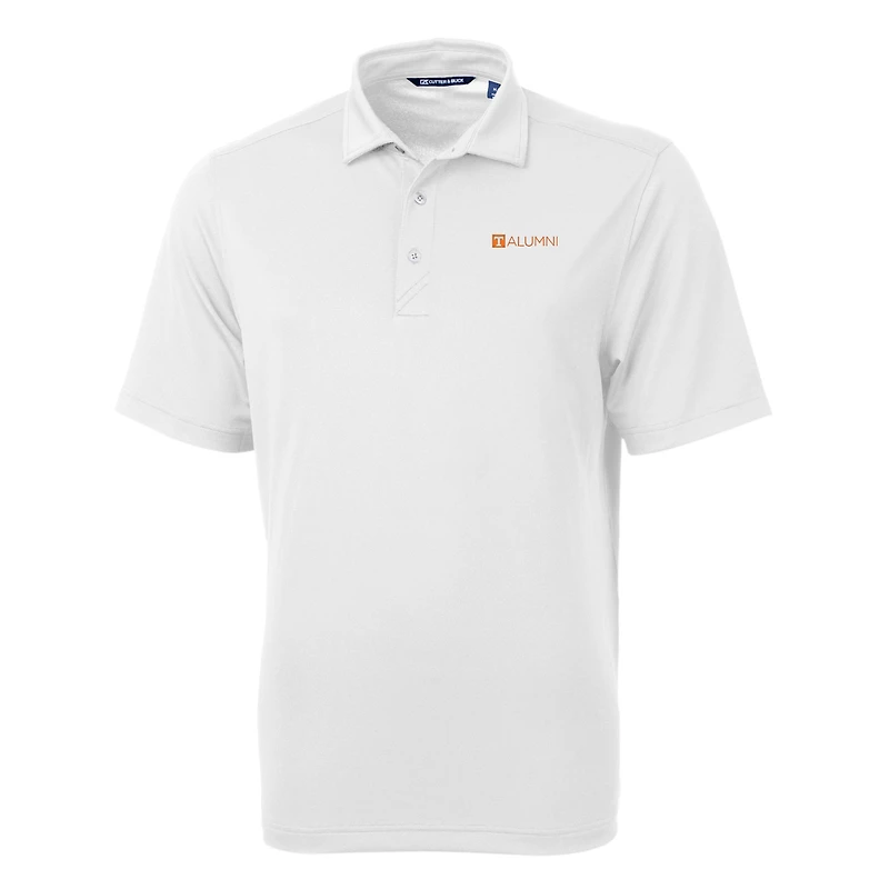 Polo recyclé en piqué écologique pour homme, blanc, avec logo des anciens bénévoles du Tennessee, Cutter & Buck
