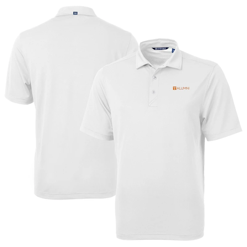 Polo recyclé en piqué écologique pour homme, blanc, avec logo des anciens bénévoles du Tennessee, Cutter & Buck