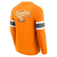 Men's Darius Rucker Collection by Fanatics Tennessee Orange Volunteers Waffle-Knit Raglan Long Sleeve Henley T-Shirt