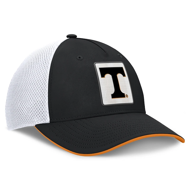 Men's Fanatics Black Tennessee Volunteers 5-Panel Matter Flex Hat