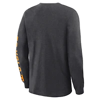 T-shirt à manches longues pour homme, motif fanatiques, Tennessee Volunteers, Quad Fuel The Fire