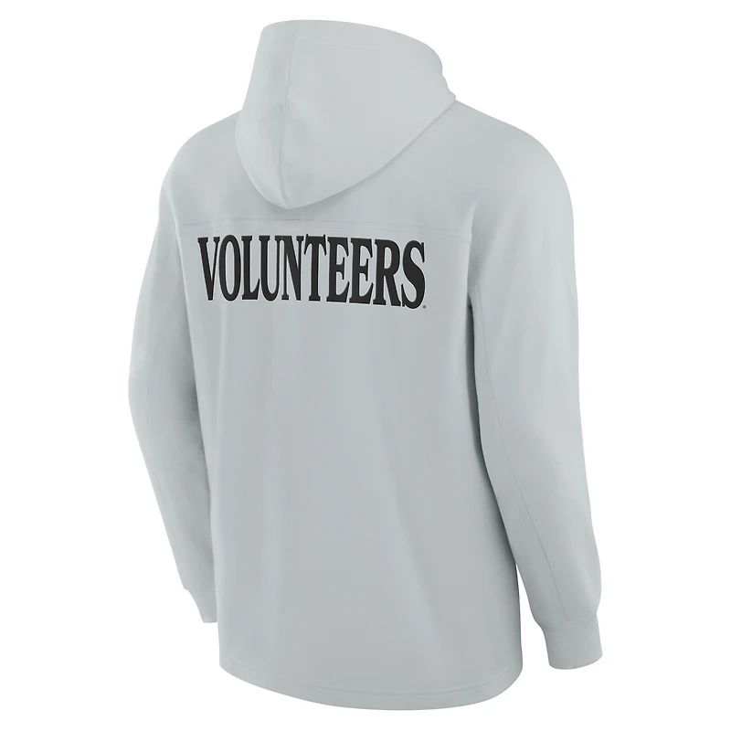 Men's Fanatics Gray Tennessee Volunteers Blaze Tri-Blend Pullover Hoodie