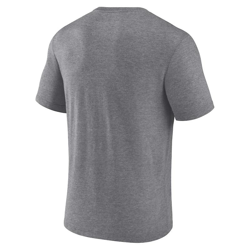 T-shirt tri-blend préféré des Tennessee Volunteers de Fanatics Heather Gray pour hommes