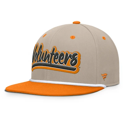 Casquette ajustée Fanatics kaki/orange Tennessee Volunteers Colt pour homme