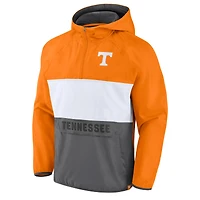 Fanatics Tenn Orange/Heather Grey Tennessee Volunteers Victory On Raglan Quarter-Zip Sweat à capuche pour hommes