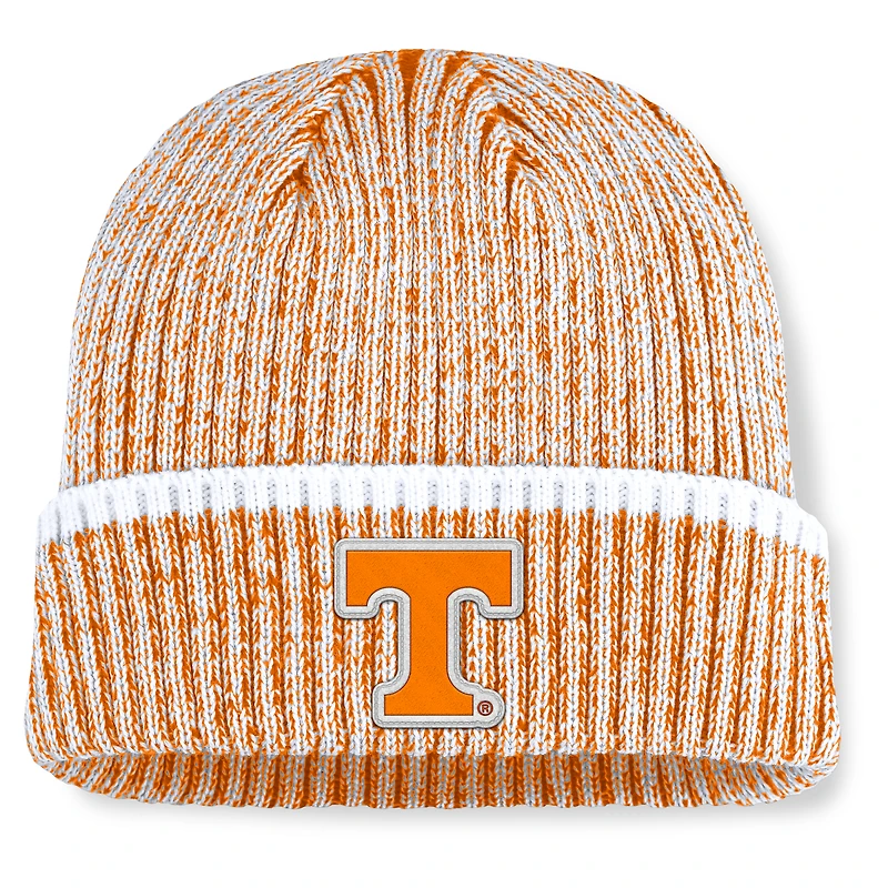 Bonnet en tricot à revers Fanatics Tennessee Orange/Blanc Tennessee Volunteers Haze pour homme