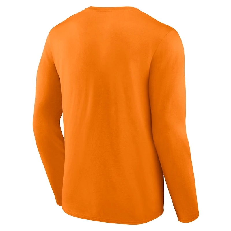 T-shirt à manches longues 2 coups Modern Arch pour hommes Fanatics Tennessee Orange Volunteers