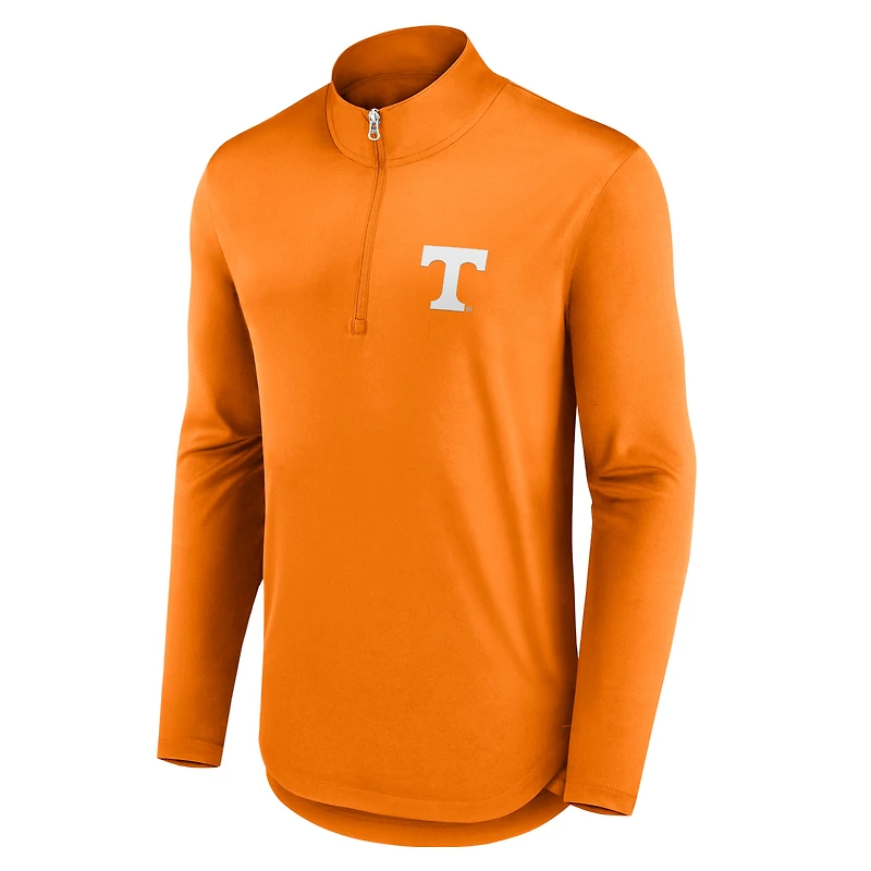 Men's Fanatics Tennessee Orange Volunteers Quarterback Mock Neck Quarter-Zip Top