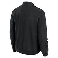 Men's J. Palmer Black Tennessee Volunteers Lightweight Cover-4 Tri-Blend Full-Zip Jacket
