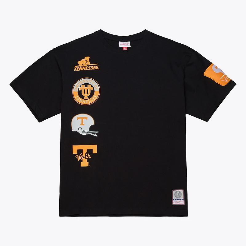 Men's Mitchell & Ness Black Tennessee Volunteers Double Clutch Premium T-Shirt