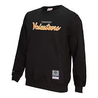 Men's Mitchell & Ness  Black Tennessee Volunteers Elite Script Pullover Sweatshirt