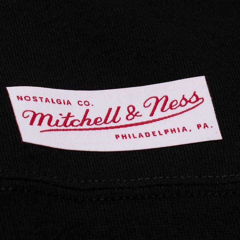 Sweat-shirt à col rond en polaire noir Mitchell & Ness Tennessee Volunteers pour homme