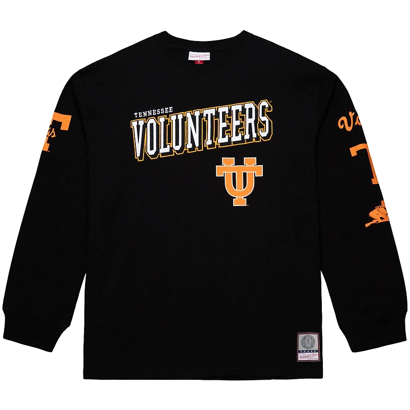 Men's Mitchell & Ness  Black Tennessee Volunteers Training Camp Long Sleeve T-Shirt