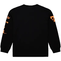 T-shirt à manches longues noir Mitchell & Ness pour homme, motif camp d'entraînement des volontaires du Tennessee