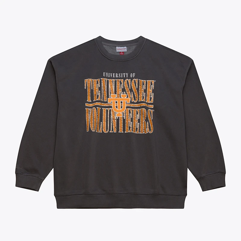 Men's Mitchell & Ness Charcoal Tennessee Volunteers Downtown Fleece Sweatshirt